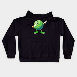 Funny Bowling Dabbing Kids Hoodie